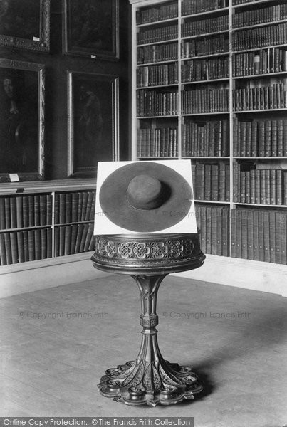 Photo of Oxford, Christ Church Library, Cardinal Wolsey's Hat 1912