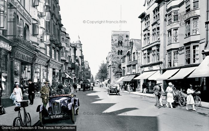 Photo of Oxford, Cornmarket Street 1922