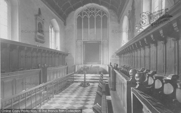 Photo of Oxford, Corpus Christi College Chapel 1912