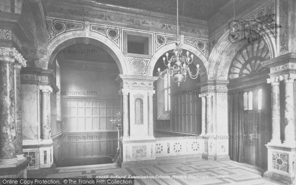 Photo of Oxford, Examination Schools, Marble Staircase 1907