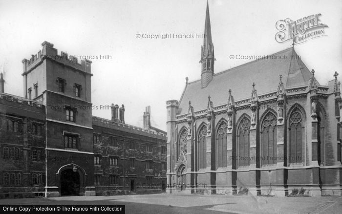 Photo of Oxford, Exeter College Chapel And Quad 1890