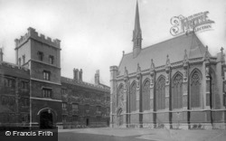 Exeter College Chapel And Quad 1890, Oxford