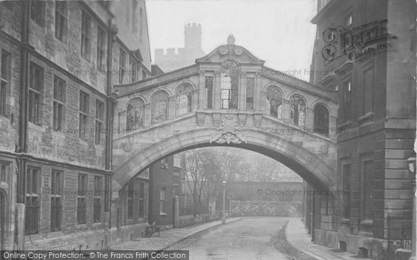 Photo of Oxford, Hertford College Bridge 1912