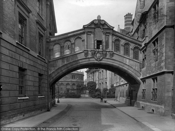 Photo of Oxford, Hertford College Bridge 1922