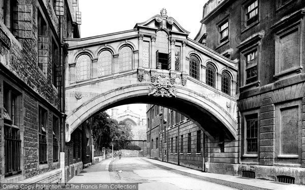 Photo of Oxford, Hertford College Bridge 1922
