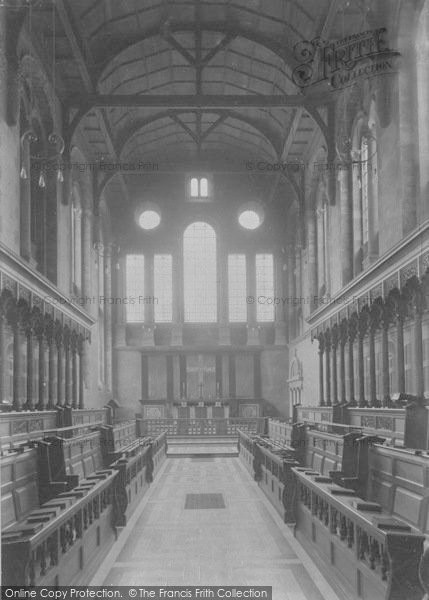 Photo of Oxford, Hertford College Chapel 1912