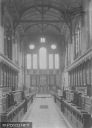 Hertford College Chapel 1912, Oxford