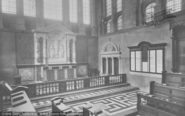 Photo of Oxford, Hertford College Chapel Interior 1922