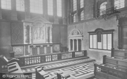 Hertford College Chapel Interior 1922, Oxford
