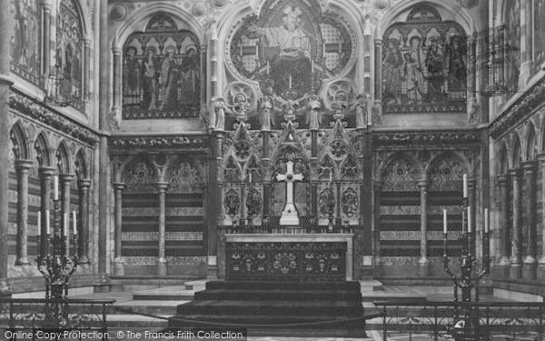 Photo of Oxford, Keble College Chapel Altar 1890