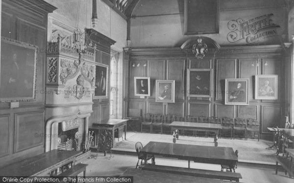Photo of Oxford, Lincoln College Dining Hall Interior 1912