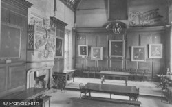 Lincoln College Dining Hall Interior 1912, Oxford