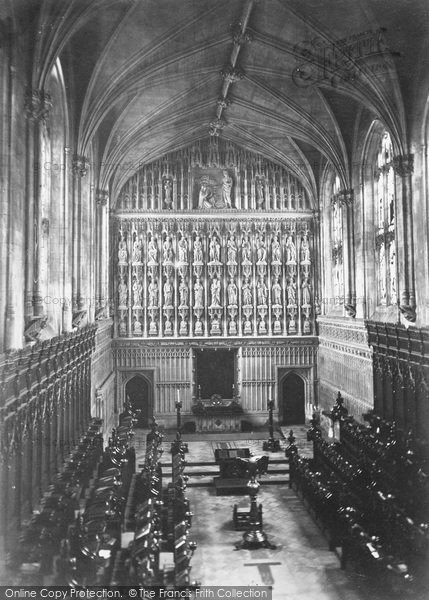 Photo of Oxford, Magdalen College Chapel, The Reredos 1890
