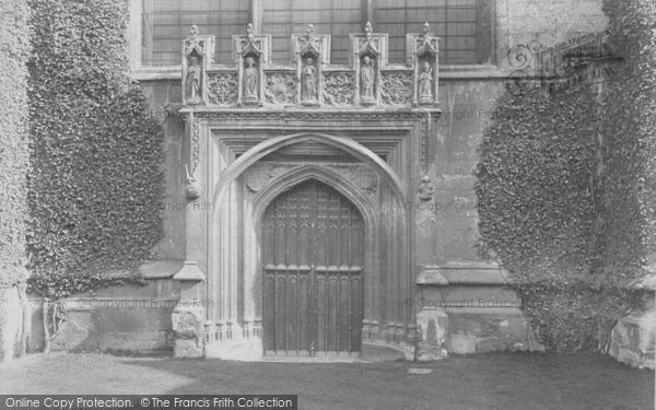 Photo of Oxford, Magdalen College Chapel, West Door 1907