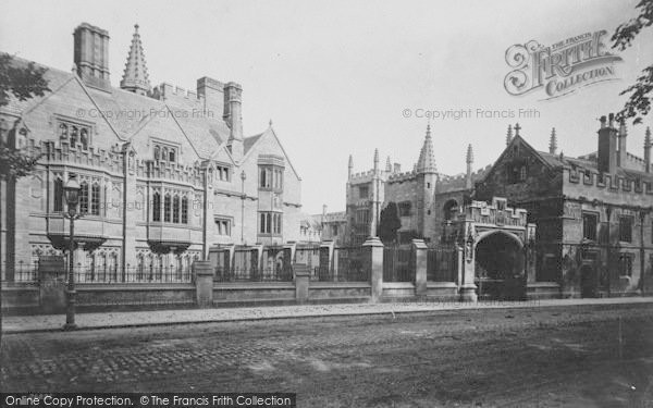 Photo of Oxford, Magdalen College Entrance 1890