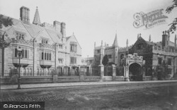 Magdalen College Entrance 1890, Oxford