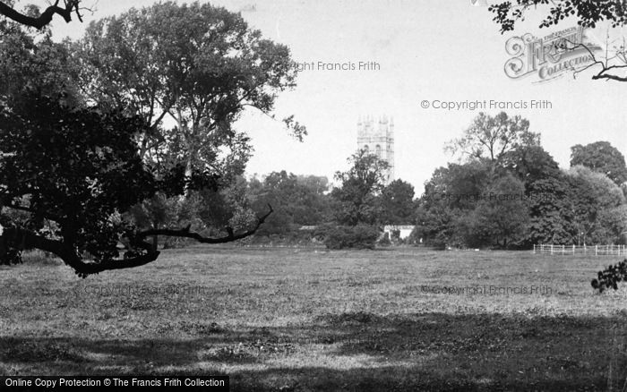 Photo of Oxford, Magdalen College From Cherwell 1890