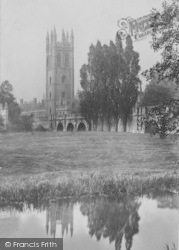 Magdalen College From Cherwell 1890, Oxford