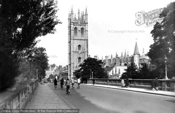 Photo of Oxford, Magdalen College From The Bridge 1938