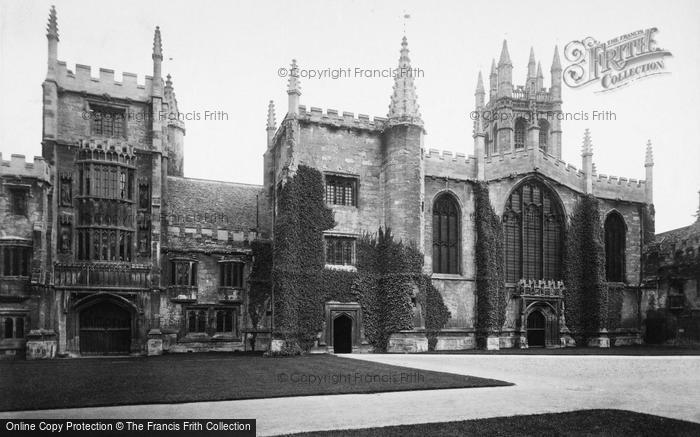 Photo of Oxford, Magdalen College West Front 1890