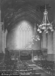 Manchester College Chapel Interior 1895, Oxford