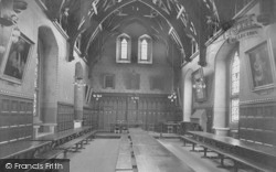 Merton College, Dining Hall Interior 1912, Oxford
