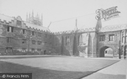 Merton College, Inner Quadrangle 1890, Oxford