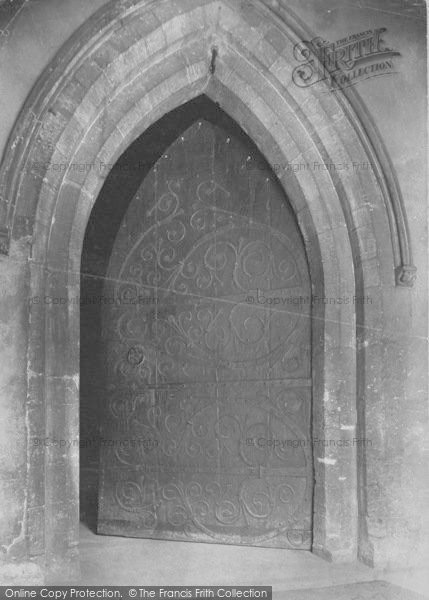 Photo of Oxford, Merton College, Oak Doorway Iron Work 1907