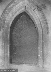 Merton College, Oak Doorway Iron Work 1907, Oxford