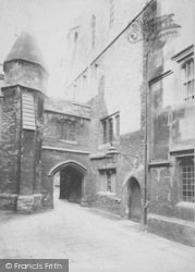 Merton College, Old Gateway 1890, Oxford