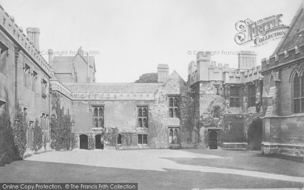 Photo of Oxford, Merton College Quad 1890