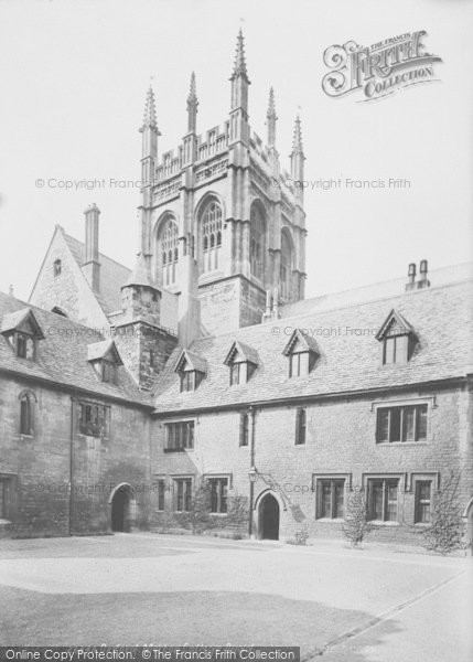 Photo of Oxford, Merton College Quad 1890