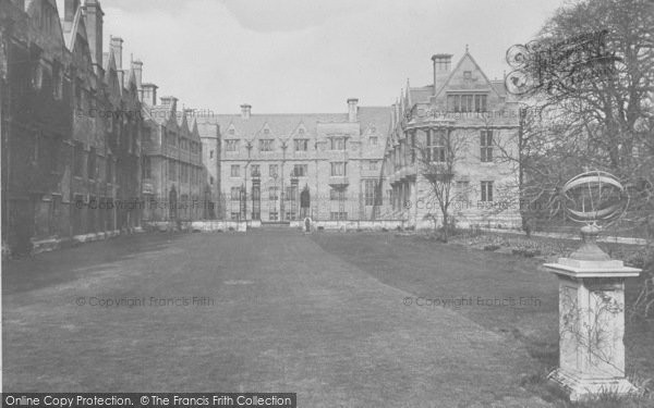 Photo of Oxford, Merton College, St Alban's Quad 1912