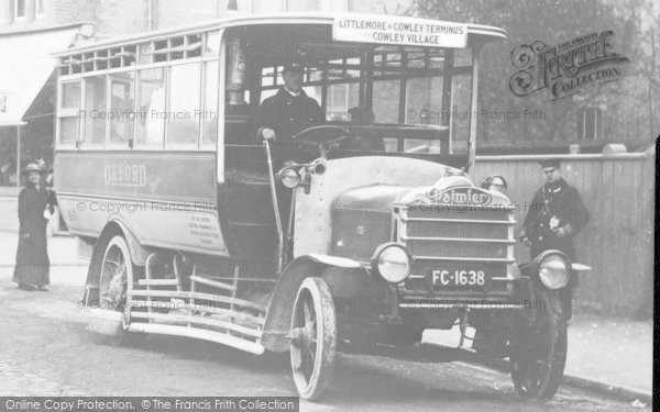 Photo of Oxford, Motor Bus, Cowley Road c.1915