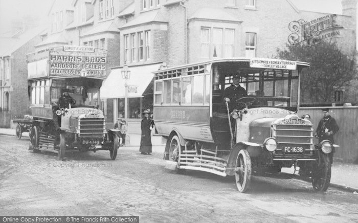 Photo of Oxford, Motor Buses, Cowley Road c.1915