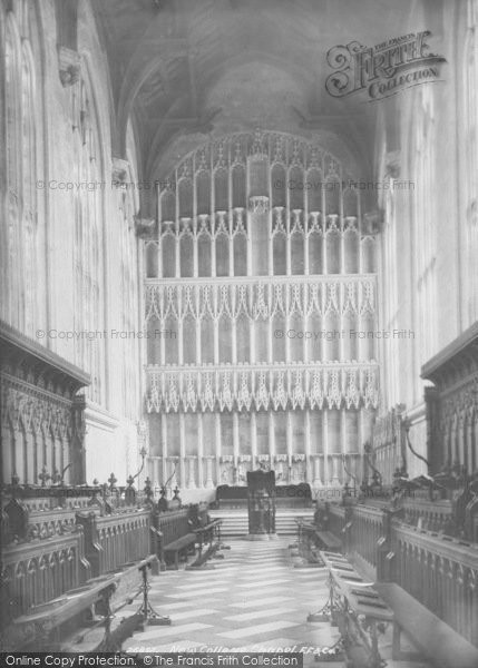 Photo of Oxford, New College Chapel 1890