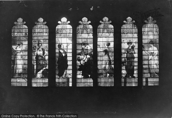 Photo of Oxford, New College Chapel Window 1893