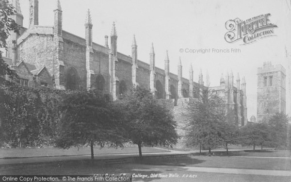 Photo of Oxford, New College, Old Town Walls 1900