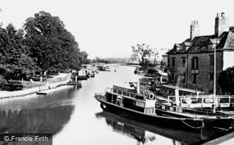 Oxford, on the River from Folly Bridge 1890
