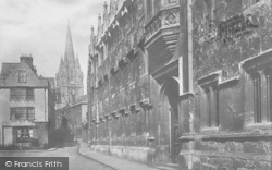 Oriel College And St Mary's Spire 1907, Oxford