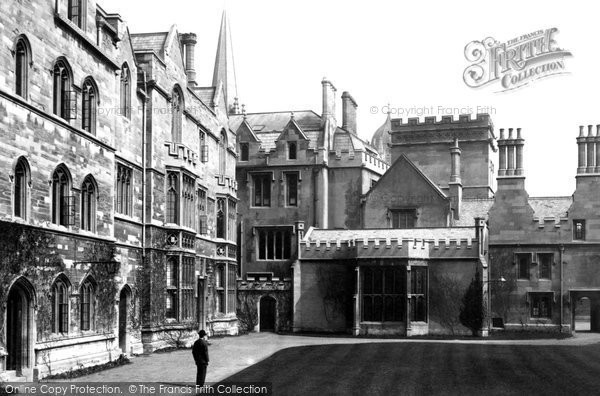 Photo of Oxford, Pembroke College, Quadrangle 1890