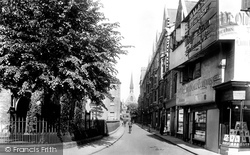 Ship Street And Exeter College Chapel 1922, Oxford