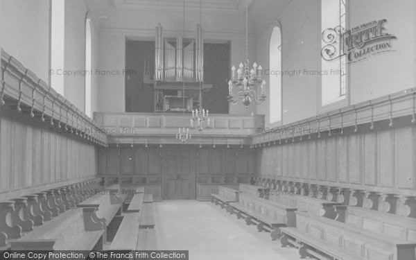Photo of Oxford, Somerville College Chapel Interior 1937