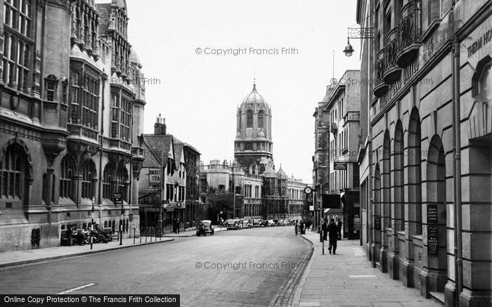 Photo of Oxford, St Aldates And Tom Tower c.1955