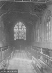 St John's College Chapel 1912, Oxford