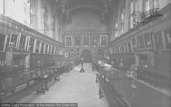 Photo of Oxford, The Dining Hall, Christ Church 1933