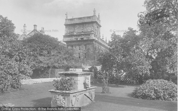 Photo of Oxford, Trinity College Chapel From Balliol Gardens 1922