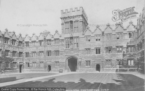 Photo of Oxford, University College, Grand Quad 1890