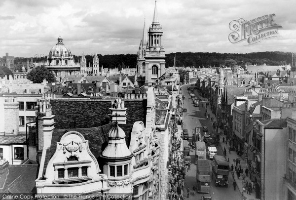 Photo of Oxford, View From Carfax Tower Looking East 1947