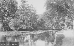 Worcester College Pond 1900, Oxford